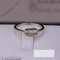 Messika Elegant Engagement Wedding Diamond Ring Move Uno Pavee Ring in 18K Pink Gold