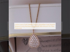 Çin Lüks Altın Takı Fabrikası SerpeReal Altın Yılan Boheme Uzun Kolye Broş Pimi Açacağı Elmaslı Büyük Motif