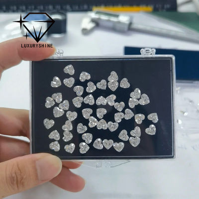 LuxuryShine VS2 Heart Excellent Cut Lab Grown Diamond Real Diamonds & Wedding Jewelry & Customized Jewelry Support Special Customization