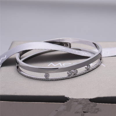 Luxury Jewelry Move Romane Bangle White Gold Diamond Bracelet Luxury Jewelry For Women