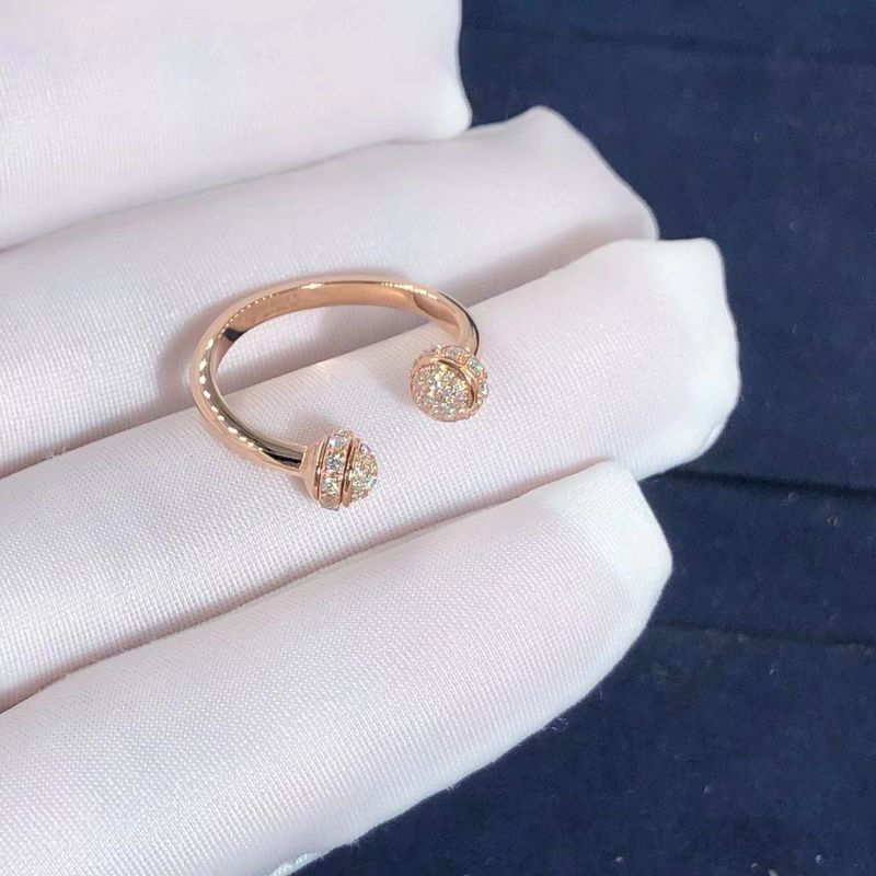 Kalite Kadınlar Piaget Possession Açık Daire Pırlanta Yüzük Yaklaşık. 0.34 Ct fabrika