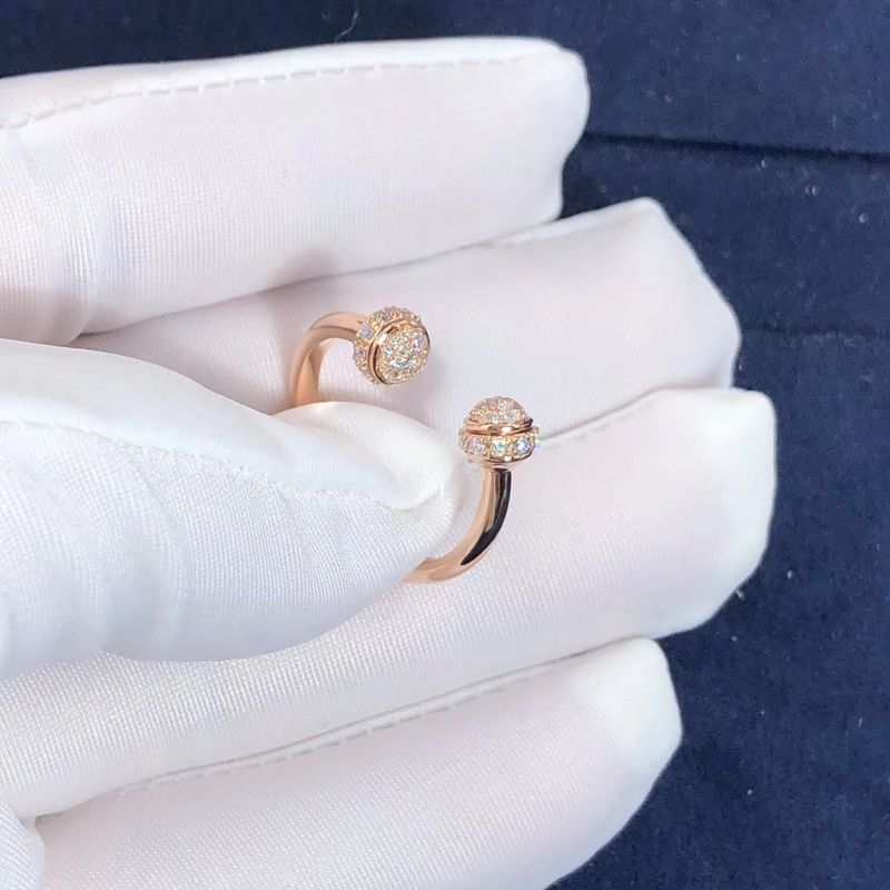 Kalite Kadınlar Piaget Possession Açık Daire Pırlanta Yüzük Yaklaşık. 0.34 Ct fabrika
