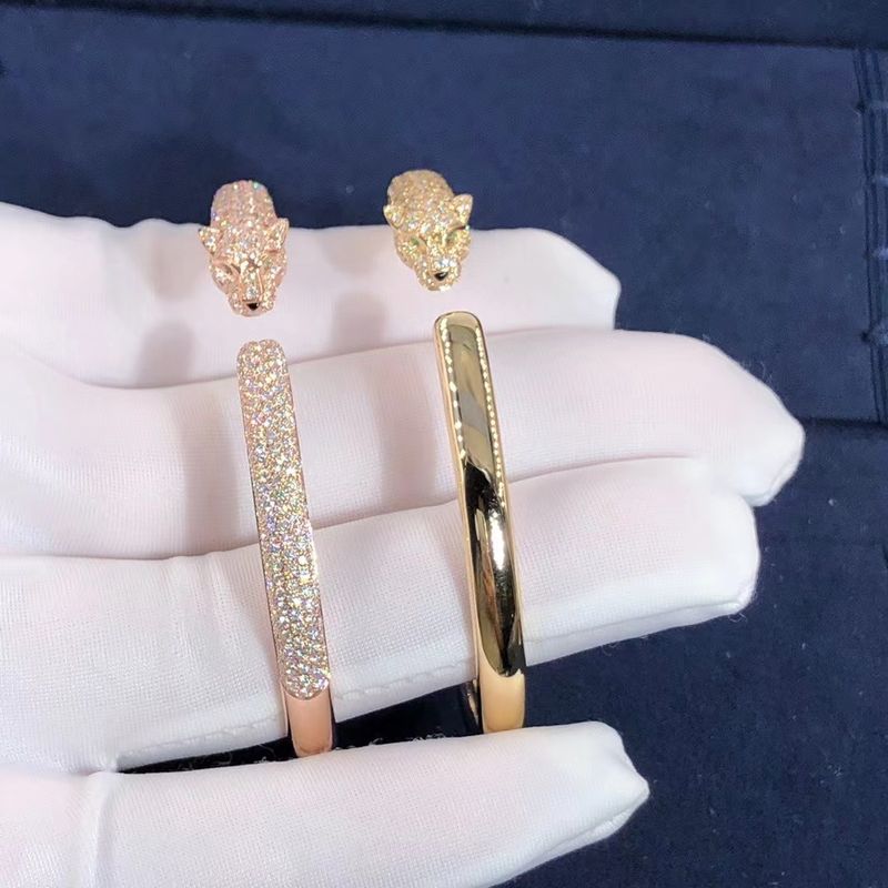 Kalite Kız Hediye için High End 18K Altın Bilezik Araba Tier Panthere Bilezik fabrika