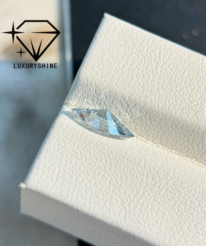 Kalite LuxuryShine VVS2 Marquise Form 0.3-15ct Laboratuvarda yetişmiş Elmas D-F Rengi 3EX IGI Sertifikasıyla Kesilmiş Taşlar Gerçek Elmas fabrika