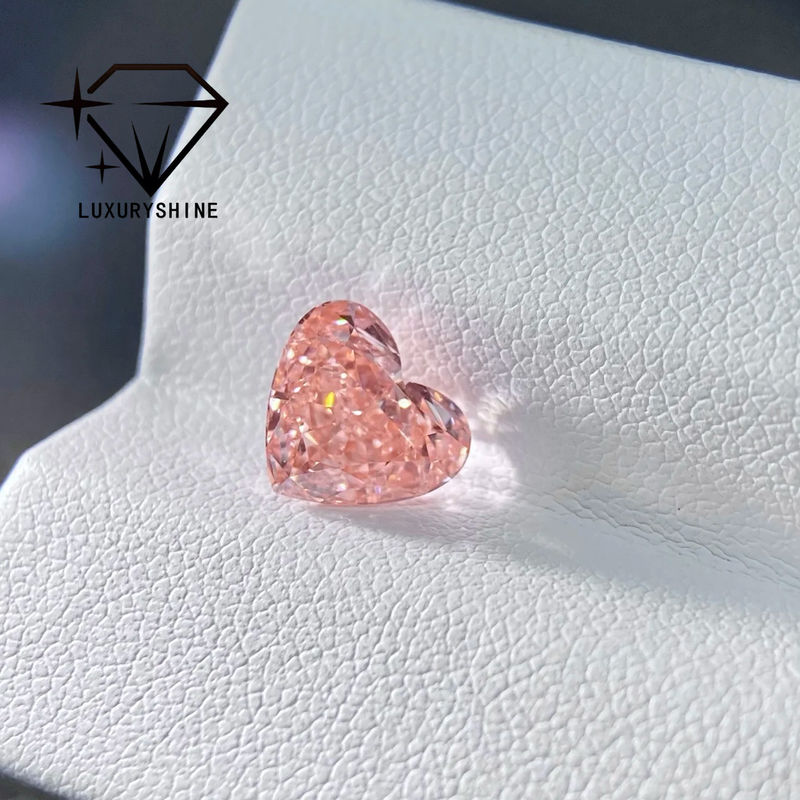 Kalite LuxuryShine Pembe / Sarı / Yeşil Kalp Kesim Laboratuvarı Büyümüş Elmas VVS-VS Gerçek Elmaslar & Düğün Mücevherleri & Özel Mücevherler fabrika