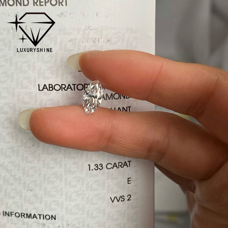 Kalite Laboratuvar Yetiştirilmiş Markiz Pırlanta VVS-VS D-F Renk IGI Sertifikalı fabrika