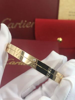 Kalite LOVE 18K Altın Bileklik Küçük Model 6 Pırlantalı Kadın / Erkek fabrika