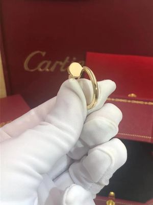 Kalite 18 Ayar Altın Juste Un Clou Yüzük Sarı Beyaz Gül Altın Pembe fabrika