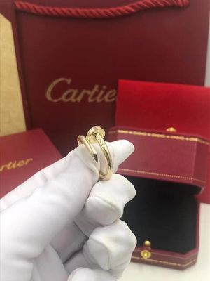 Kalite 18 Ayar Altın Juste Un Clou Yüzük Sarı Beyaz Gül Altın Pembe fabrika