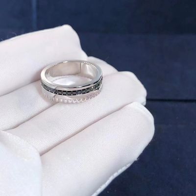 Kalite Lüks Altın Takı Quatre Black Edition Yüzük 18k Altın Ve Gerçek Pırlanta fabrika