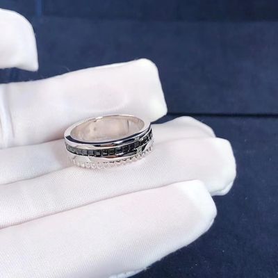 Kalite Lüks Altın Takı Quatre Black Edition Yüzük 18k Altın Ve Gerçek Pırlanta fabrika