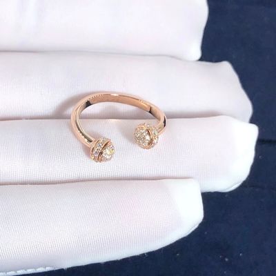 Kalite Piaget Possession Açık Yüzük, 18 Ayar Pembe Altın Set, 58 Parlak Kesim Pırlantalı fabrika