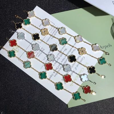 Kalite 18K Altın Vintage Kişiye Özel Altın Bileklik Van Cleef & Arpels fabrika