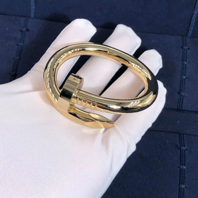18K Rose Gold Car Tier Juste Un Clou Bileklik Beden 17 Büyük Model İçin Kadın'S