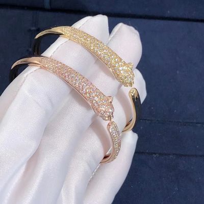 Kalite Kız Hediye için High End 18K Altın Bilezik Araba Tier Panthere Bilezik fabrika