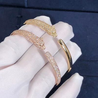 Kalite Kız Hediye için High End 18K Altın Bilezik Araba Tier Panthere Bilezik fabrika