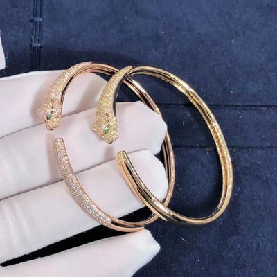 Kalite Kız Hediye için High End 18K Altın Bilezik Araba Tier Panthere Bilezik fabrika