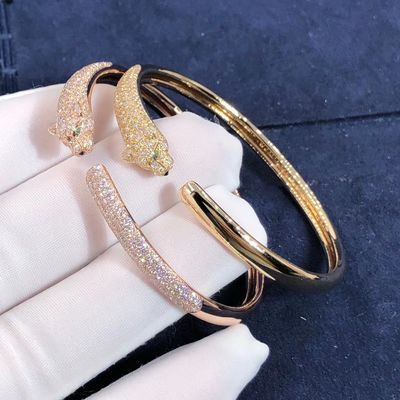 Kalite Kız Hediye için High End 18K Altın Bilezik Araba Tier Panthere Bilezik fabrika