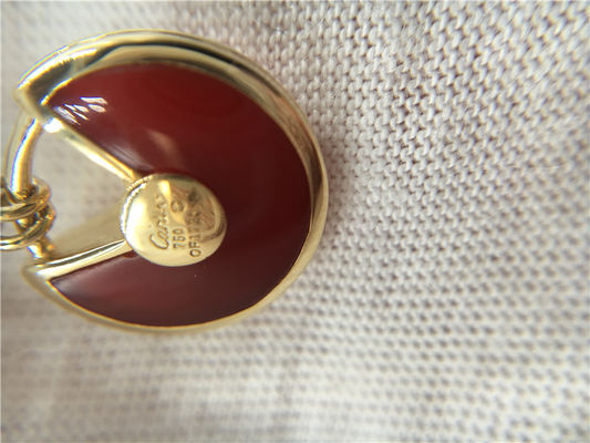 Kalite XS Model High End Özel Takı Muska De Kolye 18K Rose Gold Carnelian fabrika