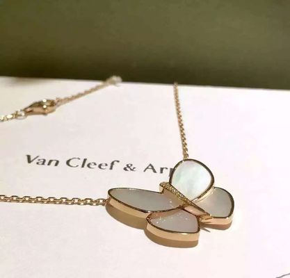 Kalite Kelebek Kolye Kolye 18K Sarı Altın, Van Cleef Kelebek Kolye fabrika