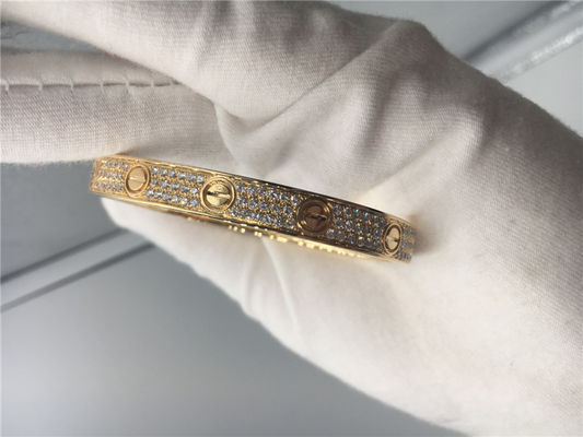 Kalite Altın Bileklik , Bileklik Rose Gold 204 Pırlanta Kesim Pırlantalı fabrika