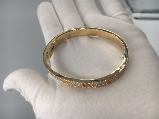Kalite Altın Bileklik , Bileklik Rose Gold 204 Pırlanta Kesim Pırlantalı fabrika