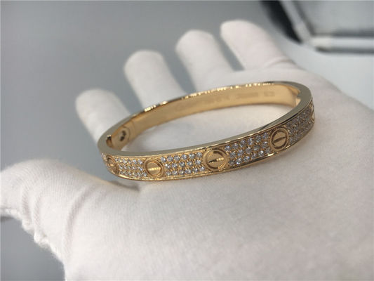 Kalite Altın Bileklik , Bileklik Rose Gold 204 Pırlanta Kesim Pırlantalı fabrika