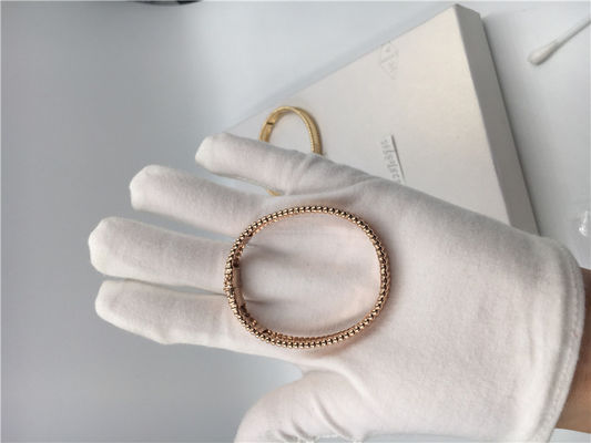 Kalite Orta Model Van Cleef Ve Arpels İmza Bilezik Sarı Altın VCA Bileklik fabrika