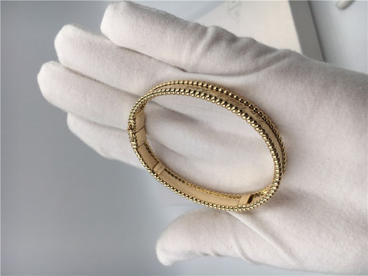 Kalite Orta Model Van Cleef Ve Arpels İmza Bilezik Sarı Altın VCA Bileklik fabrika