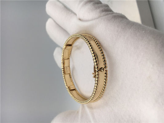 Kalite Orta Model Van Cleef Ve Arpels İmza Bilezik Sarı Altın VCA Bileklik fabrika