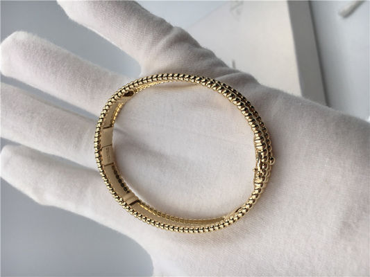 Kalite Orta Model Van Cleef Ve Arpels İmza Bilezik Sarı Altın VCA Bileklik fabrika