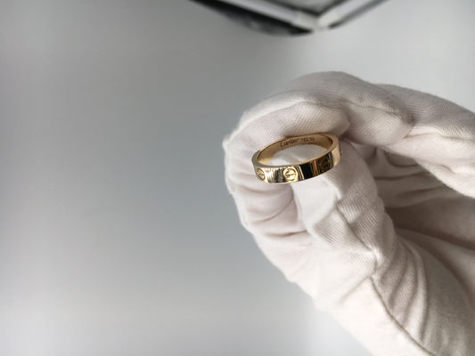 Kalite Erkek Alyanslar Lüks Altın Takı 18K Sarı Altın Değerli Taş Yok fabrika