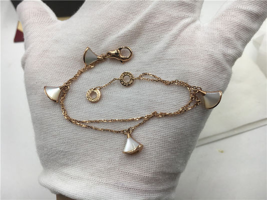 Kalite No Diamond Lüks Takı Takı Divas Dream Bileklik 18K Rose Gold Pearl Of Morher ile fabrika