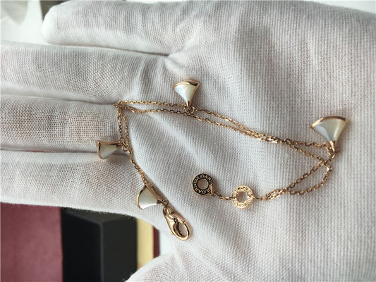 Kalite No Diamond Lüks Takı Takı Divas Dream Bileklik 18K Rose Gold Pearl Of Morher ile fabrika