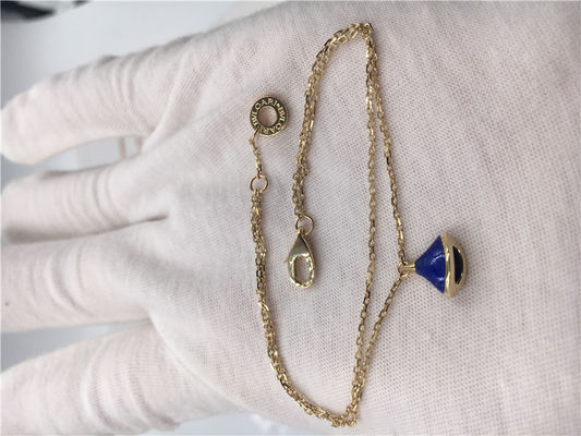Kalite 18K Sarı Altın Lüks Takı Takı Divas Rüya Bileklik BR857290 Lapis Lazuli Ile fabrika