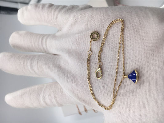 Kalite 18K Sarı Altın Lüks Takı Takı Divas Rüya Bileklik BR857290 Lapis Lazuli Ile fabrika