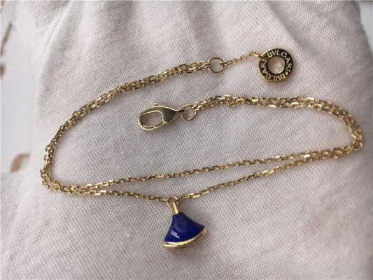 Kalite 18K Sarı Altın Lüks Takı Takı Divas Rüya Bileklik BR857290 Lapis Lazuli Ile fabrika