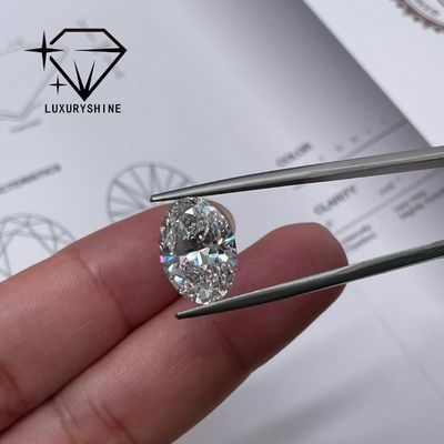 Kalite LuxuryShine 0.1-10CT VVS2 Laboratuvarda yetiştirilmiş Elmas D-F Rengi Beyaz Oval IGI Sertifikasıyla Mükemmel Kesim 3EX Kesilmiş Taşlar LuxuryShine tarafından fabrika