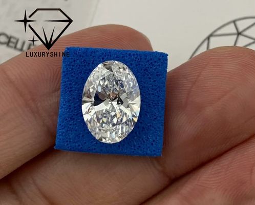 Kalite LuxuryShine Mükemmel Kesim Laboratuvar Yetiştirilmiş Pırlanta D-F Renk Beyaz Oval 0.1-10CT VS1 IGI Sertifikalı 3EX Kesim Taşlar fabrika