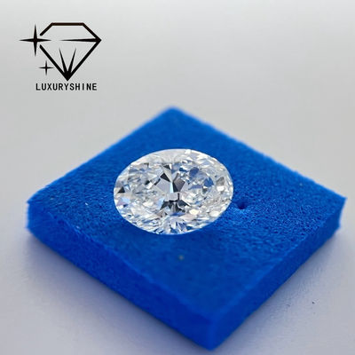 Kalite LuxuryShine Mükemmel Kesim Laboratuvar Yetiştirilmiş Pırlanta D-F Renk Beyaz Oval 0.1-10CT VS1 IGI Sertifikalı 3EX Kesim Taşlar fabrika