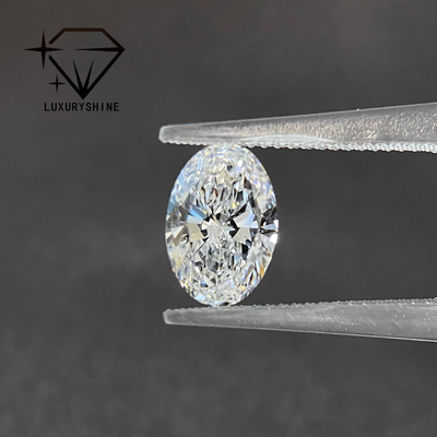 LuxuryShine Mükemmel Kesim Laboratuvar Yetiştirilmiş Pırlanta D-F Renk Beyaz Oval 0.1-10CT VS1 IGI Sertifikalı 3EX Kesim Taşlar
