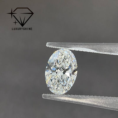 Kalite LuxuryShine Mükemmel Kesim Laboratuvar Yetiştirilmiş Pırlanta D-F Renk Beyaz Oval 0.1-10CT VS1 IGI Sertifikalı 3EX Kesim Taşlar fabrika
