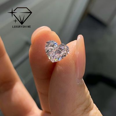 Kalite LuxuryShine VVS2 Beyaz Kalp Mükemmel Kesim Laboratuvar Yetiştirilmiş Pırlanta 1CT 2CT 3CT 4CT 5CT Özel Özelleştirme Desteği fabrika
