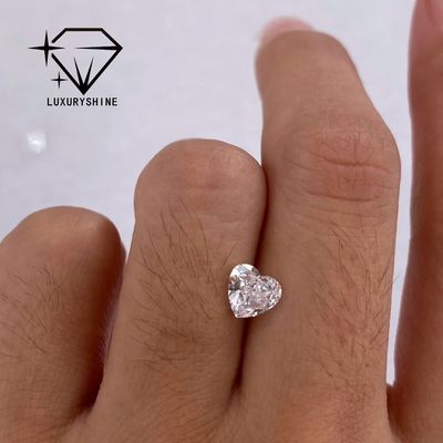 Kalite LuxuryShine VVS2 Beyaz Kalp Mükemmel Kesim Laboratuvar Yetiştirilmiş Pırlanta 1CT 2CT 3CT 4CT 5CT Özel Özelleştirme Desteği fabrika