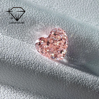 Kalite LuxuryShine Fantezi Pembe / Fantezi Yoğun Pembe / Fantezi Canlı Pembe Kalp Kesim Laboratuvar Yetiştirilmiş Pırlanta VVS-VS1 Gerçek Pırlantalar & Düğün Takıları & Kişiye Özel Takılar fabrika