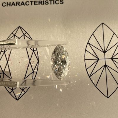 Kalite LuxuryShine VVS2 Marquise Form 0.3-15ct Laboratuvarda yetişmiş Elmas D-F Rengi 3EX IGI Sertifikasıyla Kesilmiş Taşlar Gerçek Elmas fabrika