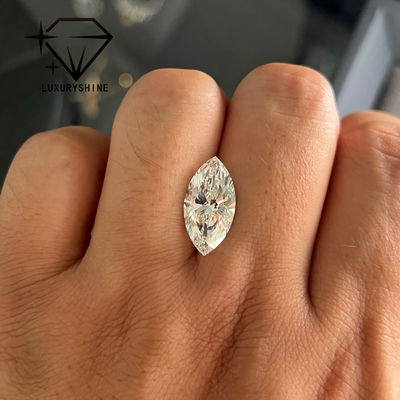 Kalite LuxuryShine VVS2 Marquise Form 0.3-15ct Laboratuvarda yetişmiş Elmas D-F Rengi 3EX IGI Sertifikasıyla Kesilmiş Taşlar Gerçek Elmas fabrika