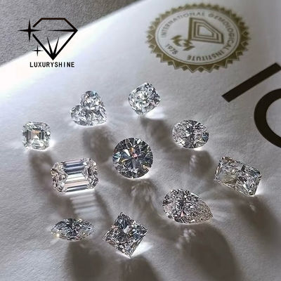 Kalite LuxuryShine VVS-VS Asscher Shape Laboratuvarı Büyümüş Elmas 0.1-10CT D-F Renk IGI Sertifikasıyla Beyaz Elmas 3EX Kesilmiş Taşlar fabrika