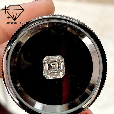 Kalite LuxuryShine VVS-VS Asscher Shape Laboratuvarı Büyümüş Elmas 0.1-10CT D-F Renk IGI Sertifikasıyla Beyaz Elmas 3EX Kesilmiş Taşlar fabrika