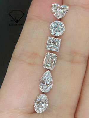 Kalite LuxuryShine VVS-VS Asscher Shape Laboratuvarı Büyümüş Elmas 0.1-10CT D-F Renk IGI Sertifikasıyla Beyaz Elmas 3EX Kesilmiş Taşlar fabrika